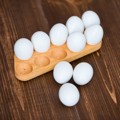 Подставка для яиц и небьющиеся яйца (10 шт)